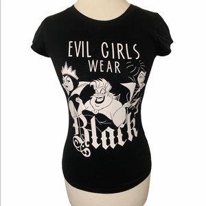 Disney Evil Girls Wear Black Group Shot  Sz Sm 3/5